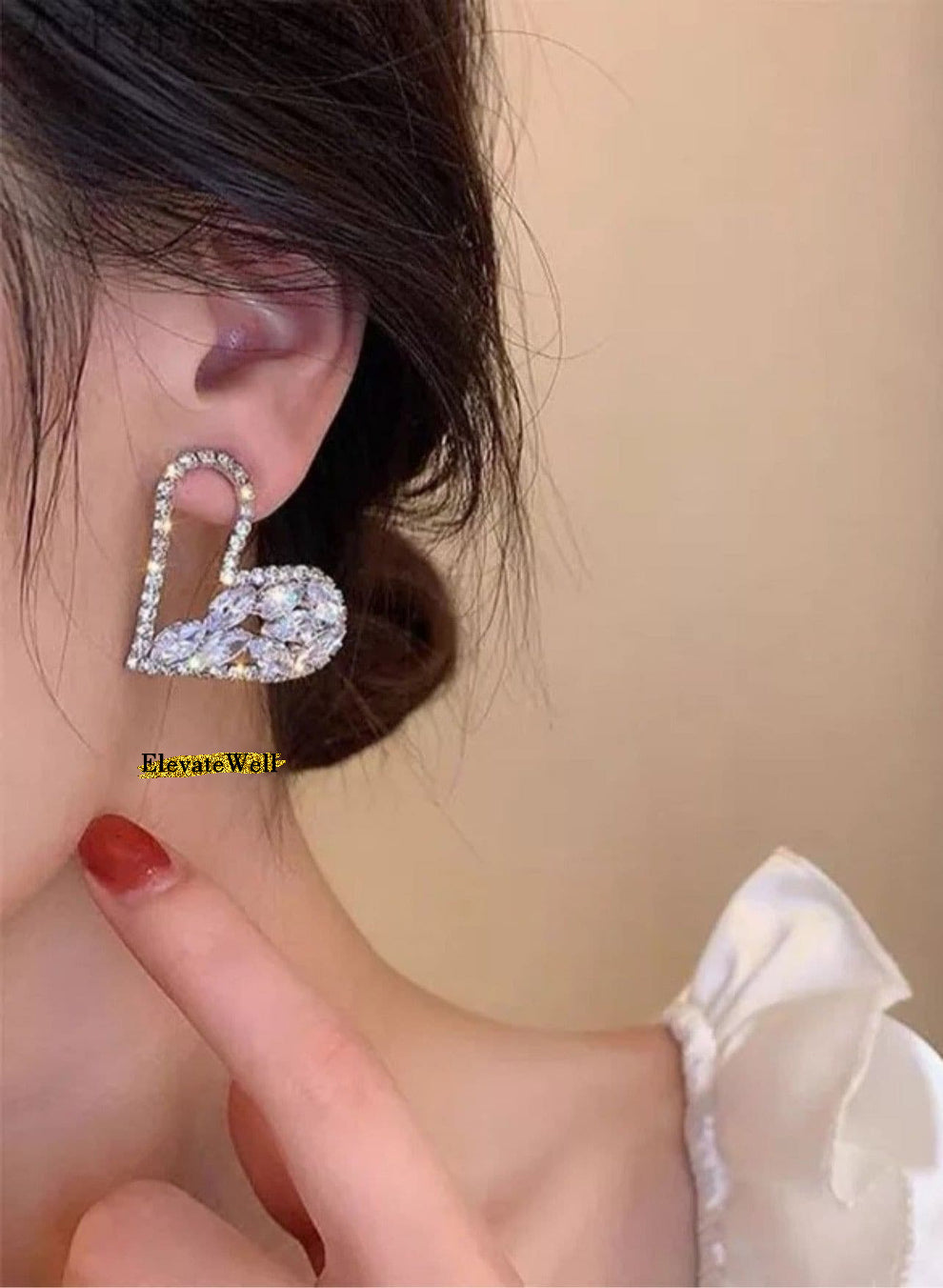 Heart Diamond Earrings