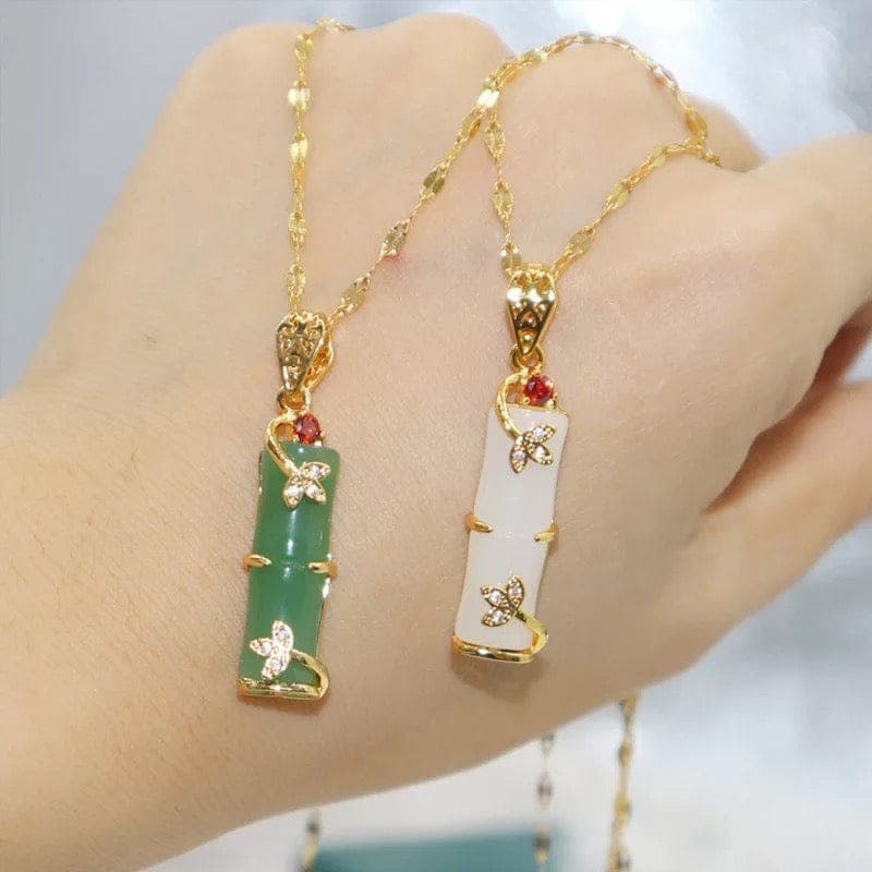 Bamboo Pendent Necklace