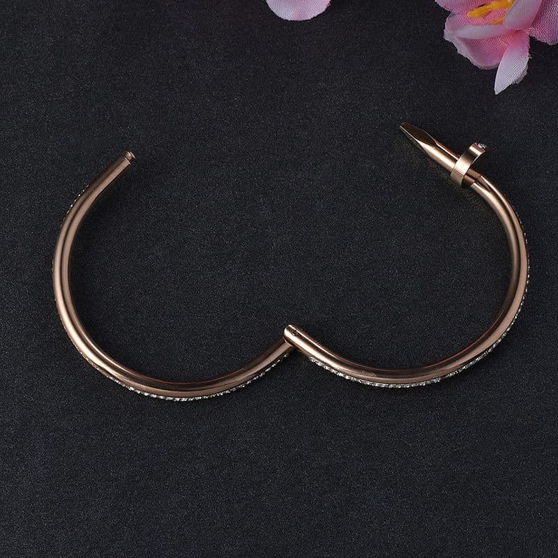 CZ  Nail Bracelet